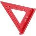 Aluminum Alloy Woodworking Triangle Ruler 45 or 90 Degrees Versatile Carpenter Square