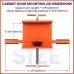 Cabinet Door Mounting Jig Support Arm and Clamp Integrated Aluminum Alloy Body Heavy Duty Tool for Cabinets with Face Frame or Frameless Supports Positions Levels