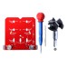 Cabinet Hinge Jig Adjustable Drilling Distance 35mm Drill Guide Concealed Hinge Jig Fits 45mm & 48mm Two-hole Distance Hinges Precision Cabinet Hardware jig Hand Tools