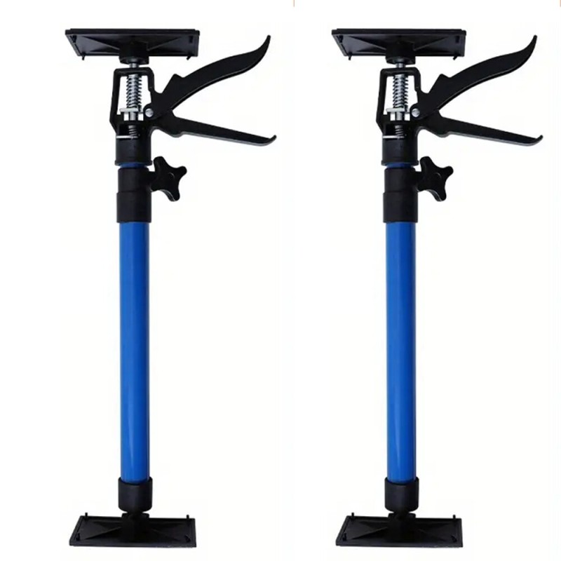 Cabinet Jack Support Pole Adjustable 19.7-45.3 Inches Steel Telescopic Quick Support Rod 3rd Hand Support System For Cabinet Jacks Cargo Bars Drywall Support Construction Tools