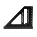Carpenter Square Aluminum Miter Triangle Hole Ruler Woodworking Square Protractor 3D Multi Angle 45 90 Degree Layout Measuring Tool