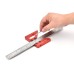 Center Finder Precision Center Marker 45 Degree Measuring Ruler Precision V-shaped Ruler Anodized Surface Durable Precision Tool Measurement Essential