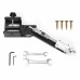 Circle Rod Angle Hole Punch with Adjustable 30-70mm Clamp and 0-60 Degree Punch Angle Lightweight High Precision Eduring Aluminium Alloy Woodworking Tool