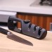 DMD 3-Stage Knife Scissors Sharpener Manual Professional Sharpening Tool with Grip and 6 Adjustable Angles for Kitchen Straight Knife / Serrated Knife / Scissors
