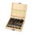 Deep Plug Cutter Drill Bit Set Carbon Steel 56mm Cutting Depth Kit for Precision Woodworking