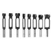 Deep Plug Cutter Drill Bit Set Carbon Steel 56mm Cutting Depth Kit for Precision Woodworking