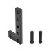 Durable Aluminum Alloy Square Ruler POM Woodworking Height Ruler with 90 Degree Angle Metric Imperial Scale Line Scriber Center Finder Ideal for Precision Woodworking Projects