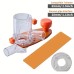Dust Free Router Trimmer Base Circle Cutting Jig Adjustable Milling Knife Depth Plastic Woodworking Trimming Base Protective Shield for 64-65mm Diameter Trimmer