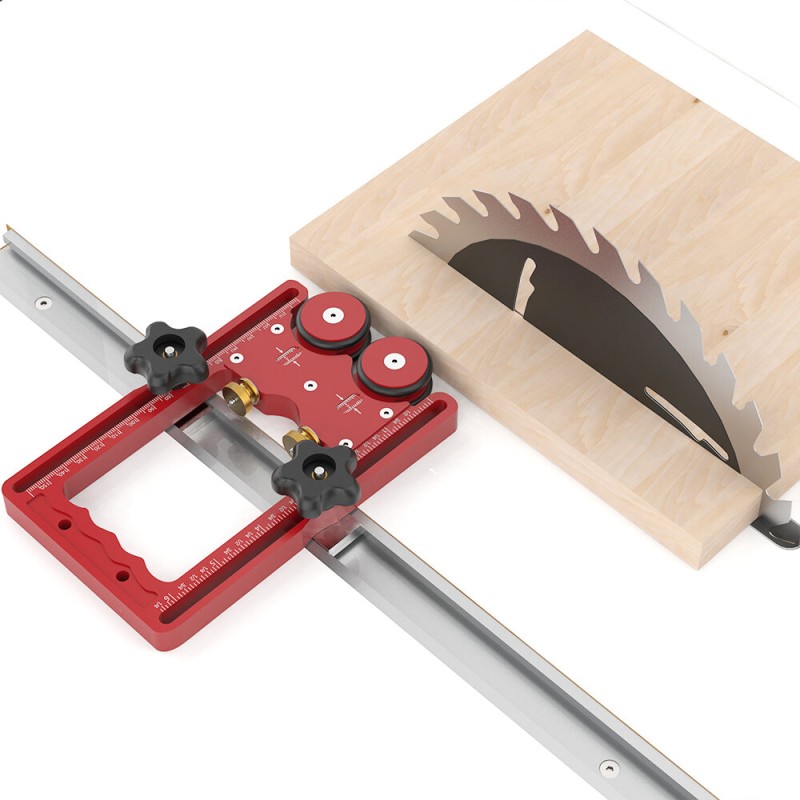 ENJOYWOOD 160mm Extended Stock Guide with One-Way Wheel and Safety Auxiliary Tool Versatile for Table Saw Band Saw Circular Saw Woodworking Equipment Tool