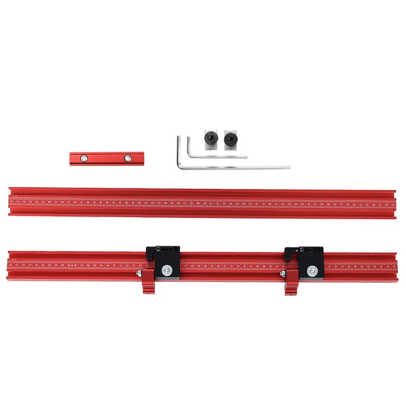 ENJOYWOOD Aluminum Alloy Woodworking Extension Guide Rail T-track Connector for Track Saw Rail Parallel Guide System
