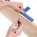 ES-5 Aluminum Alloy Multifunction Woodworking Scribing Ruler 3D Miter Angle Marking T Ruler Square Layout 45/90 Degree Measuring Ruler