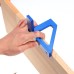 ES-5 Aluminum Alloy Multifunction Woodworking Scribing Ruler 3D Miter Angle Marking T Ruler Square Layout 45/90 Degree Measuring Ruler