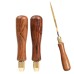 File with Solid Wood Handle Cutting with Heavy-Duty Gold-Plated Diamond Files Lightweight Compact Design