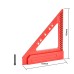 Fonson Tools 3 inch / 4 inch Carpenter Triangle Ruler Rafter Square Multi-angle Measuring Ruler Protractor for Woodworking