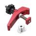 HONGDUI 2 Pcs Red Quick Acting Hold Down Clamp Aluminum Alloy T-Slot T-Track Clamp Set Woodworking Tool for Woodworking Table