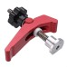 HONGDUI 2 Pcs Red Quick Acting Hold Down Clamp Aluminum Alloy T-Slot T-Track Clamp Set Woodworking Tool for Woodworking Table
