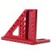 JIGHOLE 5th Generation 3D Multi-angle Measuring Ruler Square Ruler 22.5-90 Degree Protractor Aluminum Alloy Scriber for Woodworking Carpenters Craftsmen