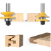 LAVIE 1/2" 12mm Shank Milling Cutters Woodwork Door Round Corner Rail & Stile Tenon Router Bits For Wood Woodworking Tools