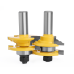 LAVIE 1/2" 12mm Shank Milling Cutters Woodwork Door Round Corner Rail & Stile Tenon Router Bits For Wood Woodworking Tools