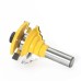 LAVIE 1/2" 12mm Shank Milling Cutters Woodwork Door Round Corner Rail & Stile Tenon Router Bits For Wood Woodworking Tools