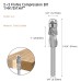 LAVIE 1/4" Shank Woodworking Solid Carbide CNC Router Bit  Spiral Compression Top Bearing Flush Router Bit Ideal for Carving Trimming Milling