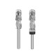 LAVIE 1/4" Shank Woodworking Solid Carbide CNC Router Bit  Spiral Compression Top Bearing Flush Router Bit Ideal for Carving Trimming Milling
