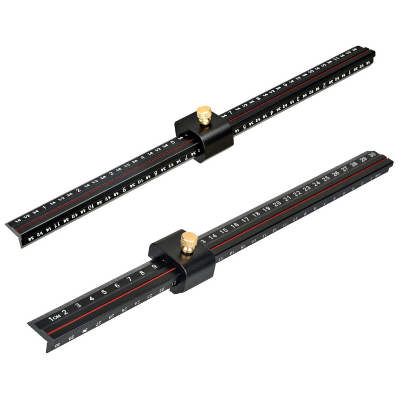 L Shape Adjustable Limit Marking Ruler Lightweight and Versatile Woodworking Tool Essential for Carpenters Professionals and DIY Enthusiasts