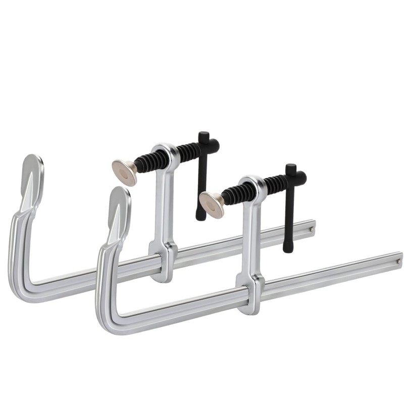 Light-Duty Drop Forged Steel Bar Clamps F Clamps 160x60mm/300x60mm for Welding Woodworking Metalworking DIY Crafts