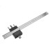 Mohoo Steel Ruler Positioning Block Angle Scriber Line Marking Gauge for Ruler Locator Carpentry Scriber Measuring Woodworking Tools