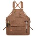 Multi-Pocket Design Canvas Apron for Hairstylists Bakers Coffee Shops Gardeners Woodworkers Restaurant Enduring