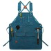 Multi-Pocket Design Canvas Apron for Hairstylists Bakers Coffee Shops Gardeners Woodworkers Restaurant Enduring