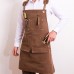 Multi-Pocket Design Canvas Apron for Hairstylists Bakers Coffee Shops Gardeners Woodworkers Restaurant Enduring