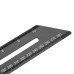 Multifunctional Gauge Ruler CNC-Machined Anodized Aluminum Flexible Scale Marking Gauge with Slide Stop for Woodworking
