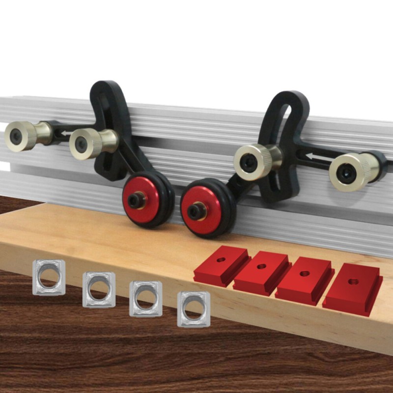 One-way Feeder Clear Cut Stock Guides Woodworking Feather Loc Board Anti Rebound Safety Pushing Auxiliary Tools