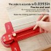 Professional Aluminum Alloy Woodworking Ruler with 0-90° Angle Marking Versatile Line Drawing Precise Measurement Imperial System