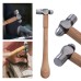 RUITOOL Portable Multifunctional Mini Handmade Hammer High Carbon Steel Head Wooden Handle Suitable for Jewelry Plating and Household Use