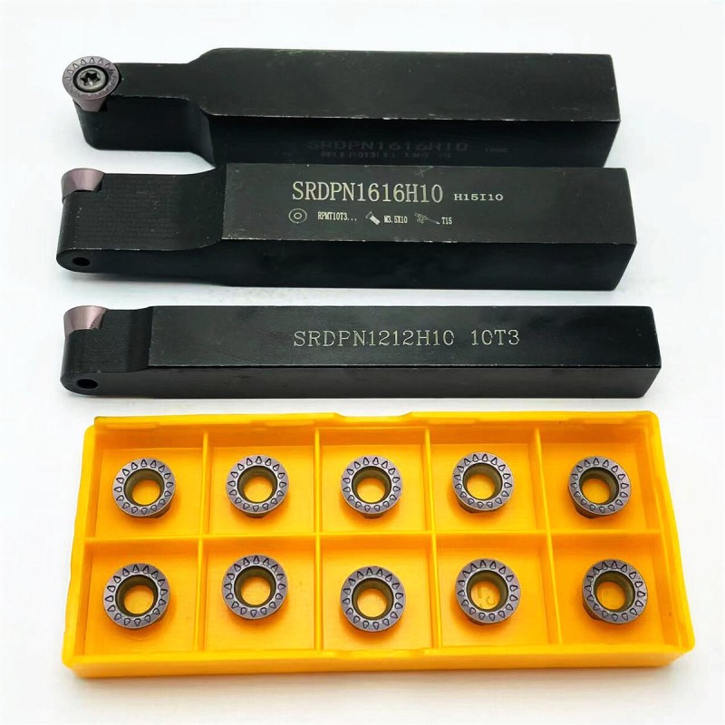 SRDPN1010H10 SRDPN1212H10 SRDPN1616H10 Turning Tool Holder Boring Bar CNC Outer Tool Holder RPMW1003MO RPMT10T3MO R5 Insert