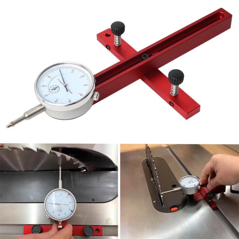 Table Saw Dial Indicator Gauge Metric For Aligning And Calibrating Work Shop Machinery Like Table Saws Band Saws And Drill Presses