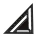 Triangle Angle Ruler 7/12 inch Metric Aluminum Alloy Angle Protractor Triangular Measuring Ruler Woodwork Speed Square Triangle