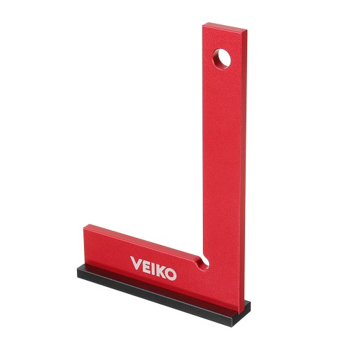 VEIKO Aluminum Alloy 150X100MM Square Ruler 90 Degree Right Angle Ruler With Solid Wide Base Check Tool Verticality Accurately