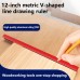 V Shape Marking Ruler Double-Sided Aluminum Alloy CNC Precision Measurement Tool Ideal for Square and Right Angle Checks