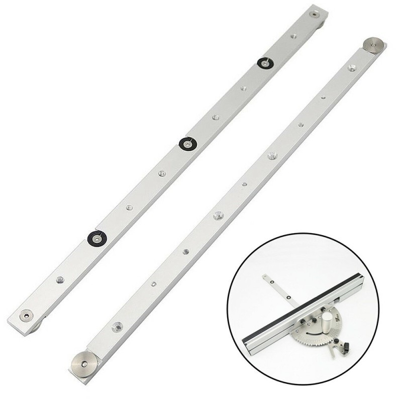 Wnew 450mm Aluminum Alloy Rail Miter Bar Slider Table Saw Gauge Rod Miter Gauge Woodworking Tool