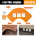 Woodworking Router Corner Radius Templates Jig R200 R5 R10 R15 R20 R25 R30 R35 R40 Arc Angle Corner Template Woodworking Tool