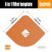 Woodworking Router Corner Radius Templates Jig R200 R5 R10 R15 R20 R25 R30 R35 R40 Arc Angle Corner Template Woodworking Tool