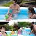 110/128/155cm Inflatable Swimming Pool Camping Garden Family Kids Paddling Pool