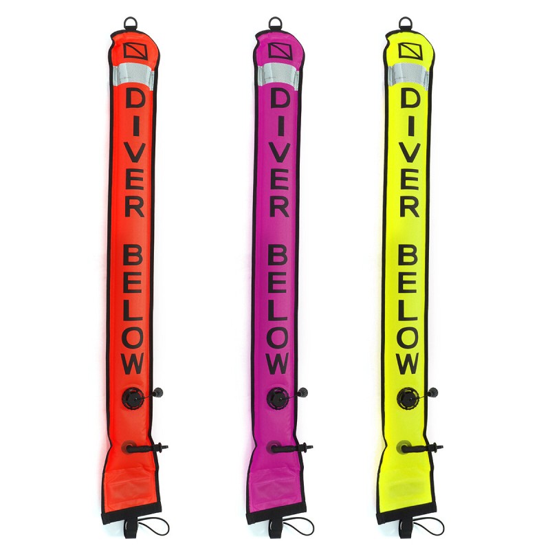 1.2m*15cm Portatile Immersione Immersione Superficie Marcatore Boa SMB Safety Inflatable Float