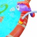 140x97x7cm Big 3D Sea Fish Starfish Turtle Doll Kids Inflatable Splash Pool Water Pond Shape Spray Pad Sprinkler Mat Kids Outdoor Play Fun Toy