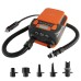 16PSI Intelligent Double Stage Air Pump with 6PCS Nozzles LCD Display 6000mAh Electric Pump Support Inflation and Deflation