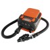 16PSI Intelligent Double Stage Air Pump with 6PCS Nozzles LCD Display 6000mAh Electric Pump Support Inflation and Deflation