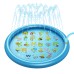 170CM*10CM/68"*3.93'' Inflatable Swimming Pool Summer Splash Sprinkle Sprinkler Playmat Outdoor Water Play Mat Toy for Kids Children Toddlers